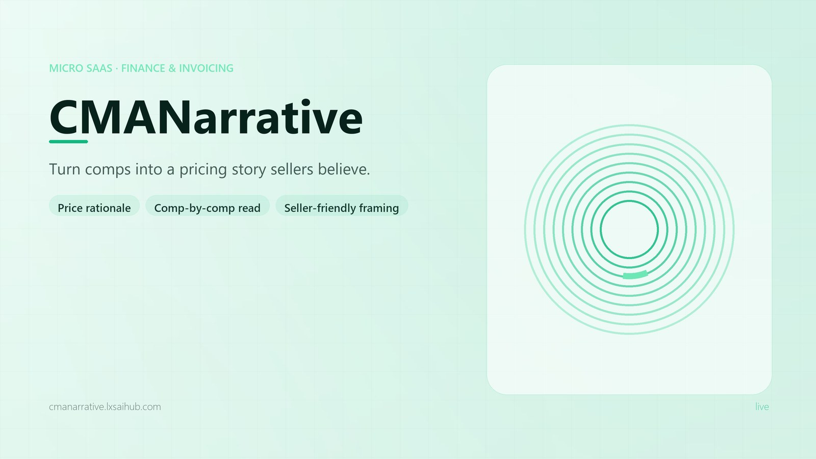 CMANarrative interface overview